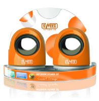 Sweex Notebook Speaker Set Sunset Orange (SP133)